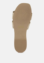 Ivanka Cut Out Slip On Sandals