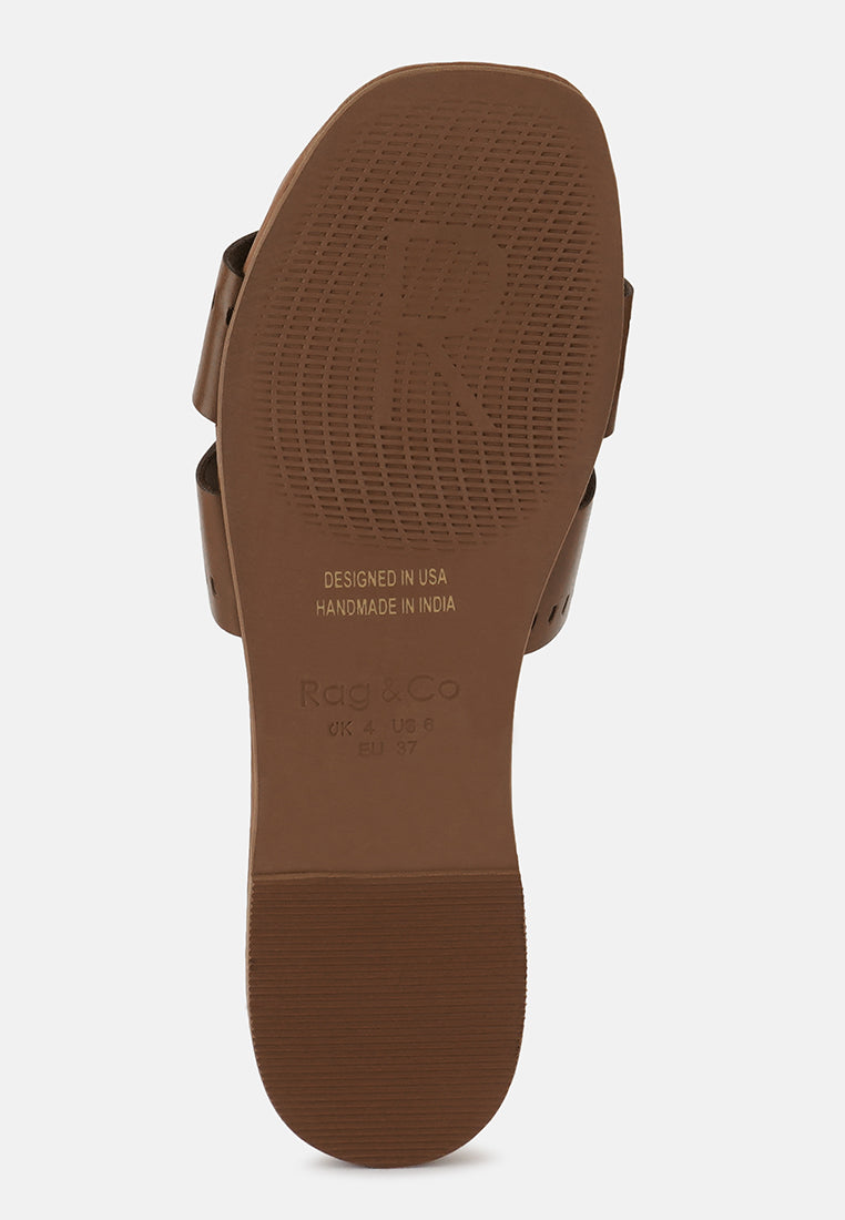 Ivanka Cut Out Slip On Sandals