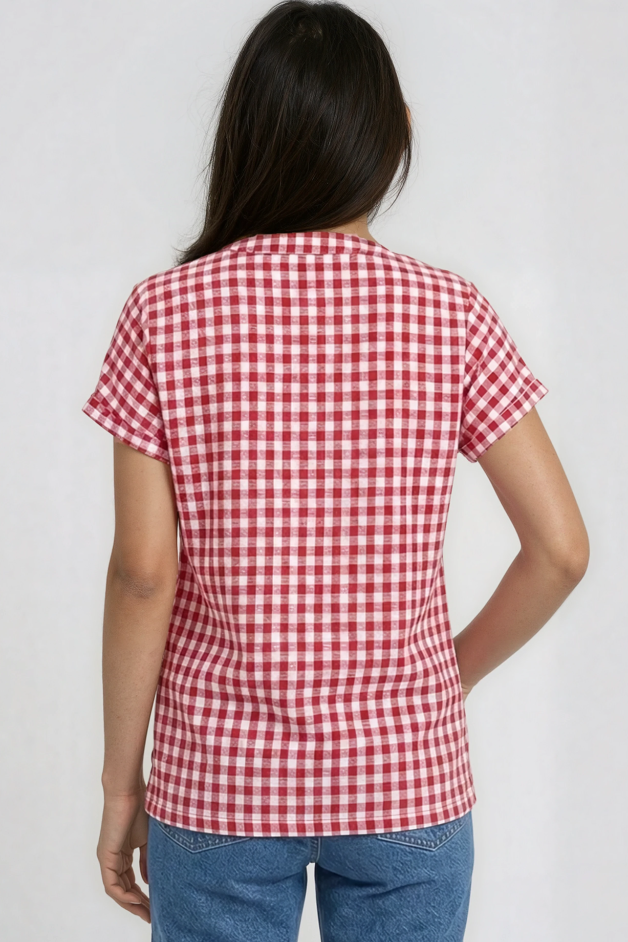 Women's Vacation Gingham top