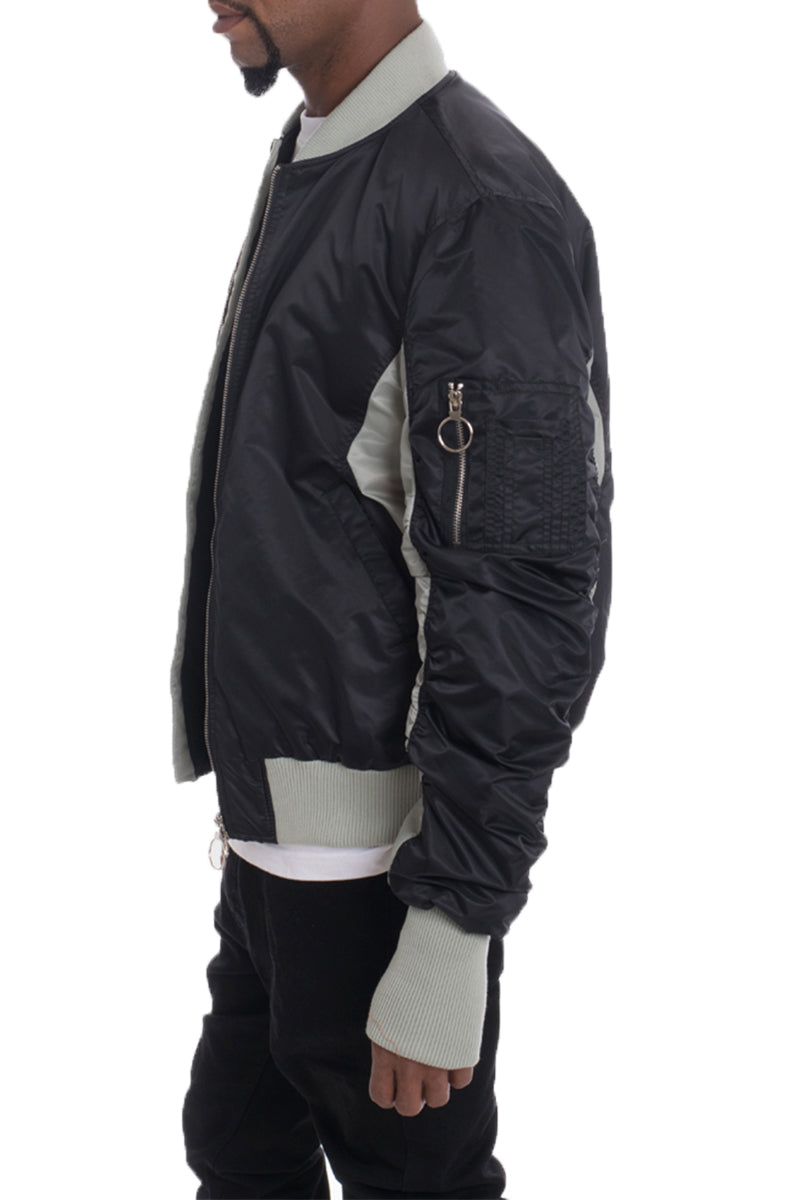 Bolden Two-Tone Bomber Jacket
