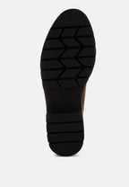Jacop Micro Suede Metal Chain Link Loafers