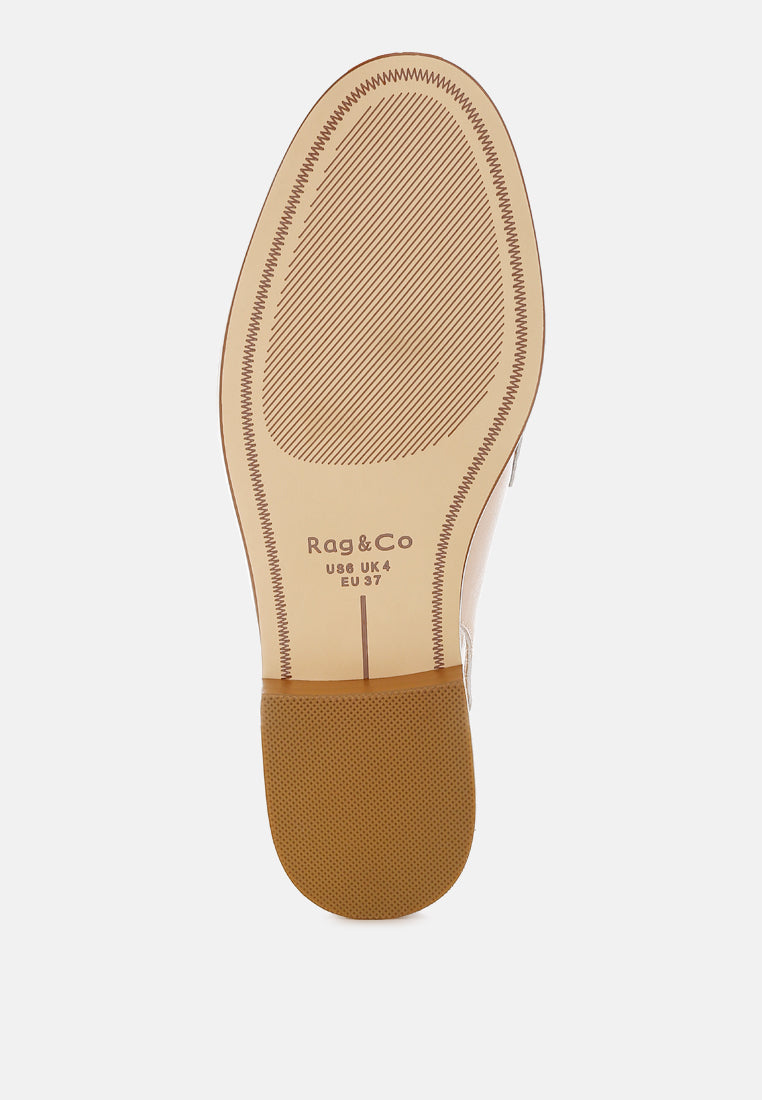 Jemykin Genuine Leather Loafer Sandals