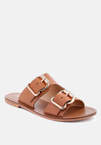 Kelly Flat Sandal With Buckle Straps