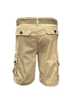 Men's Belted Cargo Shorts with Button Waist