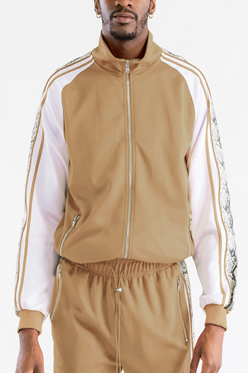 Snake Detail Side Track Jacket – Full Zip