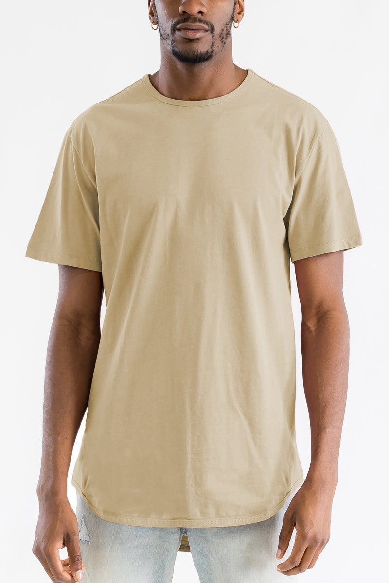 Men's Classic Scallop Long Tee Shirts