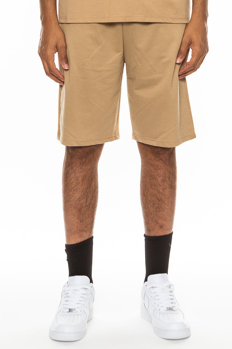 Checkered Detail Shorts – Cotton Blend