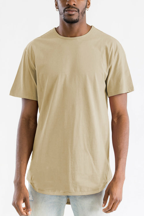 Men's Classic Scallop Long Tee Shirts