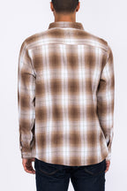Men's Brushed Flannel Shirt – Cotton Blend