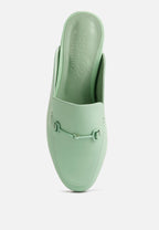 Kristy Horsebit Embellished Mules