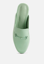 Kristy Horsebit Embellished Mules
