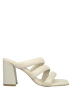 Sandalias con tacón texturizado y tira gruesa Kywe