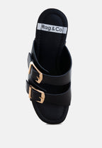 Kenna Dual Buckle Strap Sandals