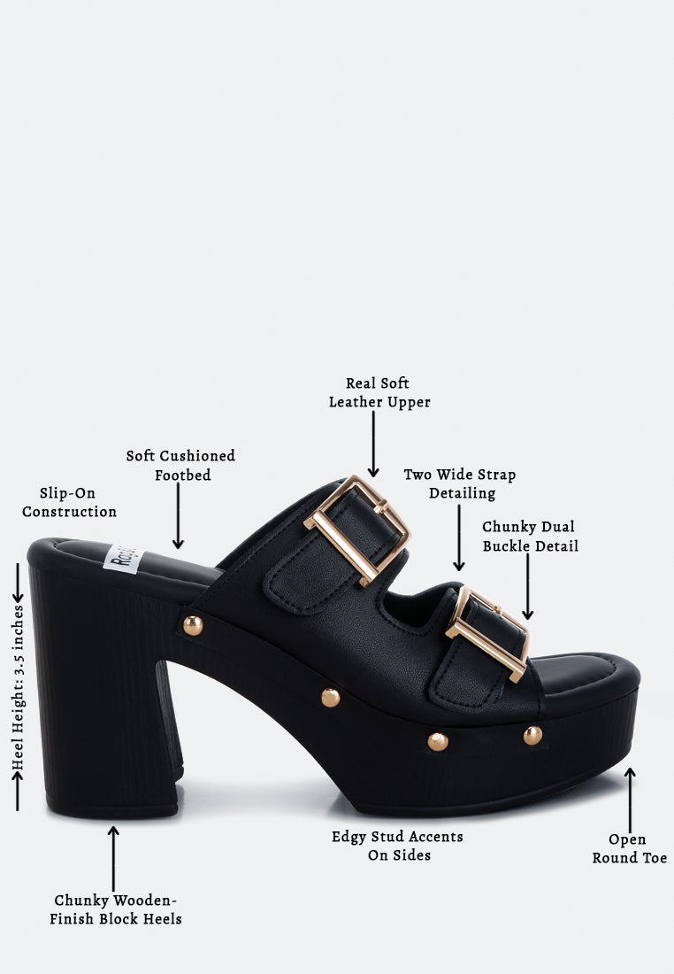 Kenna Dual Buckle Strap Sandals
