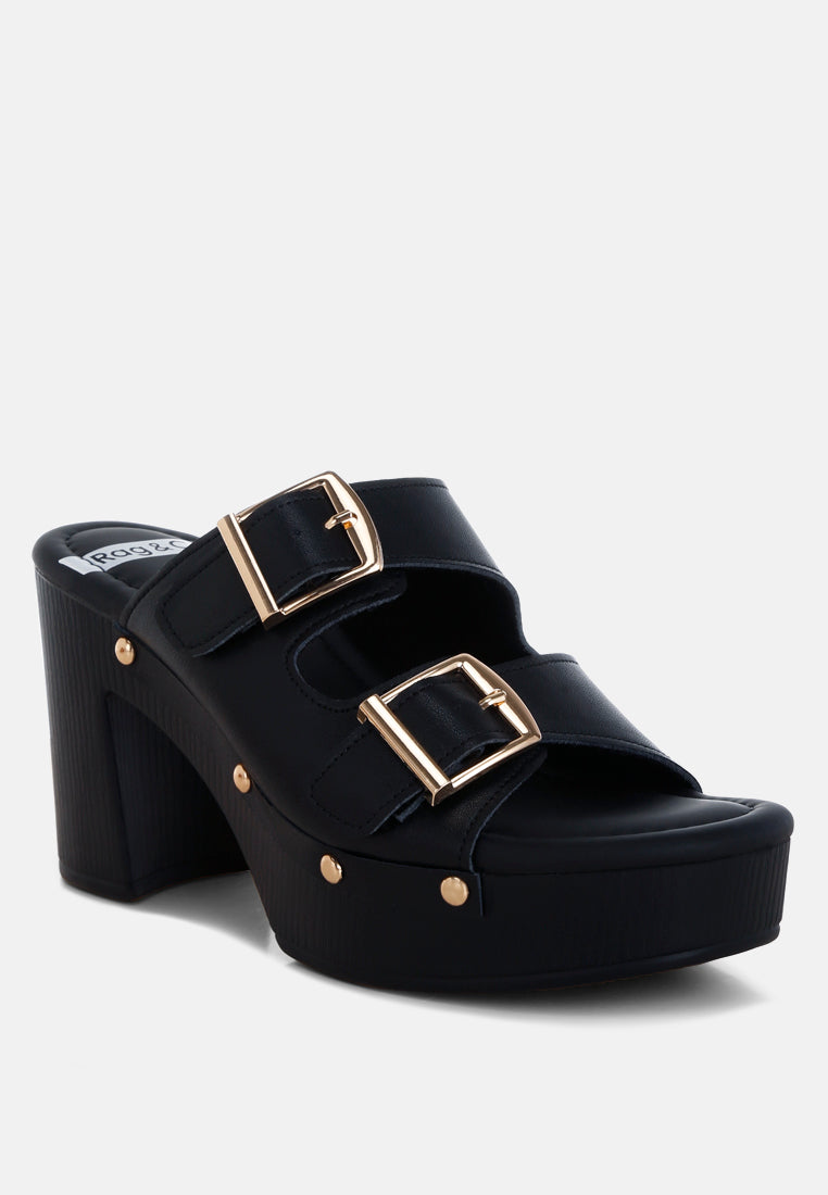 Kenna Dual Buckle Strap Sandals