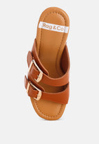 Kenna Dual Buckle Strap Sandals