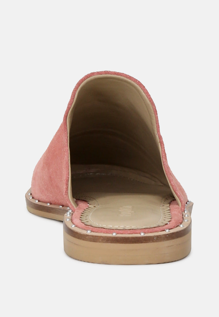 Lia Handcrafted Canvas Mules