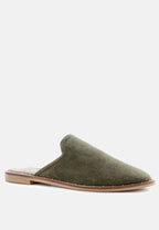 Lia Handcrafted Canvas Mules