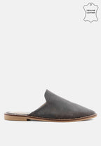 Lia Handcrafted Canvas Mules