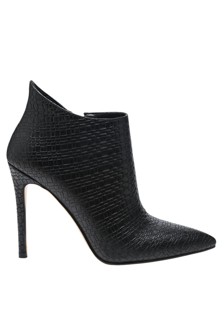 Lolita Woven Texture Stiletto Boot