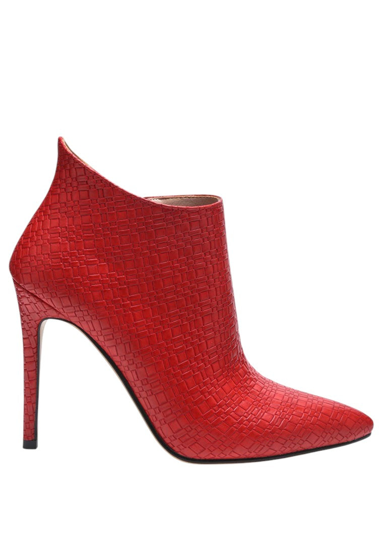 Lolita Woven Texture Stiletto Boot