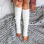 Long Cable-Knit Leg Warmer