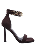 Last Sip Micro Suede High Heel Sandals