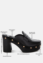 Lyrac Recycled Leather Platform Clogs