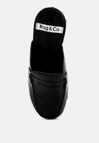 Lyrac Recycled Leather Platform Clogs