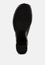 Lyrac Recycled Leather Platform Clogs