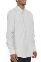 Classic Long Sleeve Button-Down Shirt with Chest Pocket