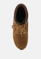 Maaya Handcrafted Collared Suede Boot