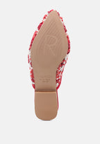 Mariana Woven Flat Mules With Tassels