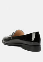 Meanbabe Semicasual Stud Detail Patent Loafers