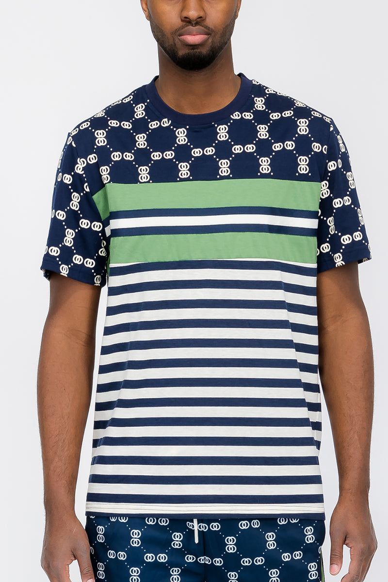 Linked Graphic Tee – Cotton Blend T-Shirt