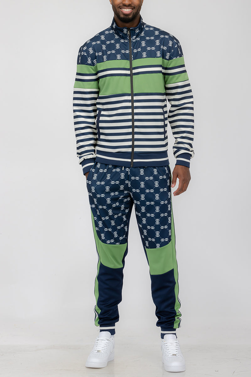 Braden Full Zip Track Suit – Elastic Waist Pants