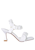 Merker Ruched Spool Heel Casual Sandals