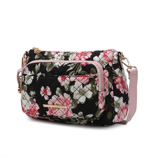 Wallets, Handbags & Accessories Rosalie Quilted Cotton Botanical Pattern Women Shoulder Bag