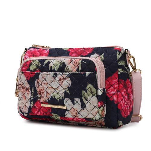 Wallets, Handbags & Accessories Rosalie Quilted Cotton Botanical Pattern Women Shoulder Bag