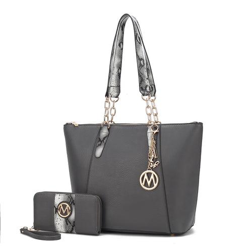 Wallets, Handbags & Accessories Ximena Vegan Leather Women’s Tote Bag with matching Wristlet Wallet