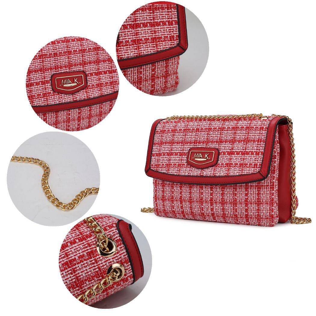 Wallets, Handbags & Accessories Mackenzie Shoulder Handbag Tweed Vegan Leather Women