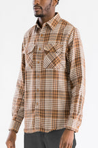 Men's Brushed Flannel Shirt – Cotton Blend