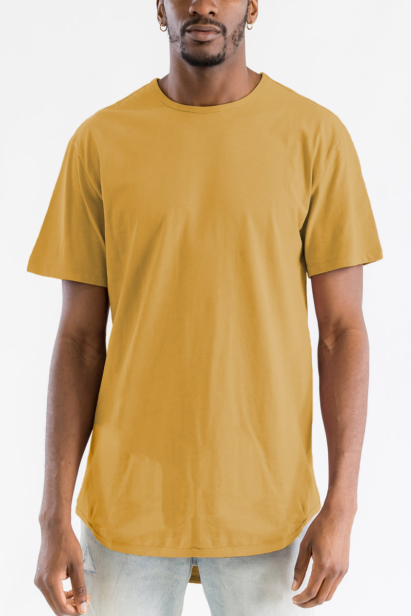 Men's Classic Scallop Long Tee Shirts