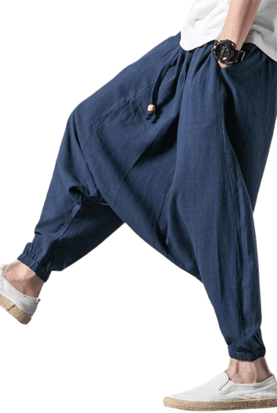Men's Pants Mens 3X 4X 5X 6X 7X Size Harem Pants Cotton Linen Trouser Pants