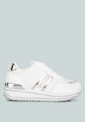 Mailys Metallic Panel Platform Sneakers