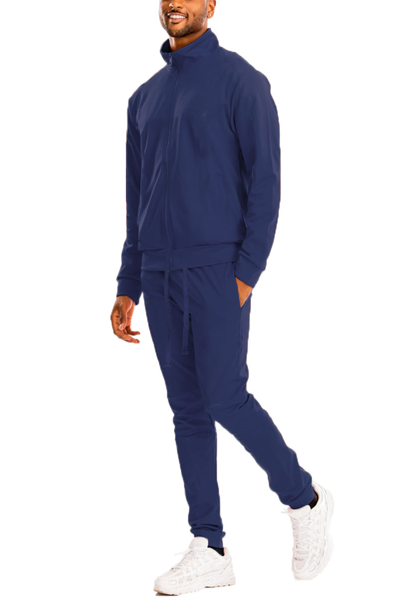 Essential Solid Track Set – Full Zip Jacket & Pants