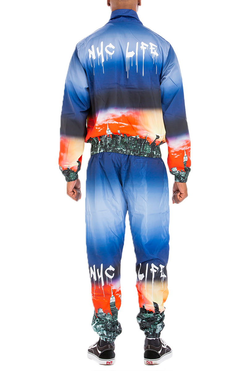 NYC Life Windbreak Track Suit – Full Zip Jacket & Jogger