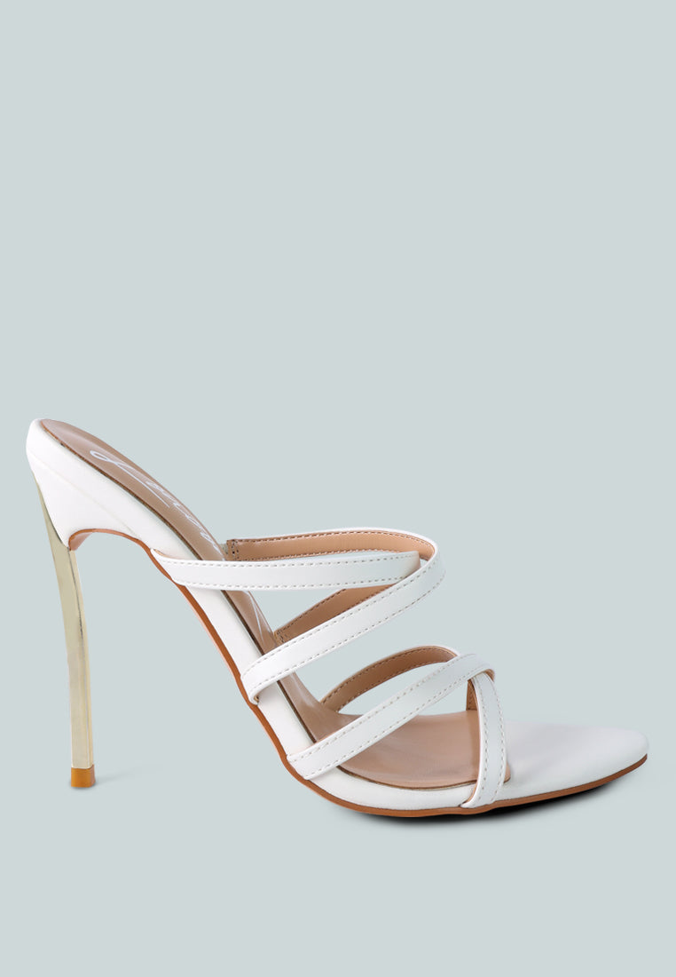 Nightclub Ready Strappy Stiletto Heel Sandals