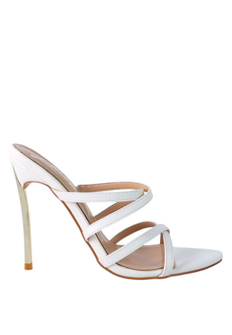 Nightclub Ready Strappy Stiletto Heel Sandals