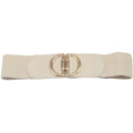 Ceinture extensible à boucle double demi-cercle ouverte